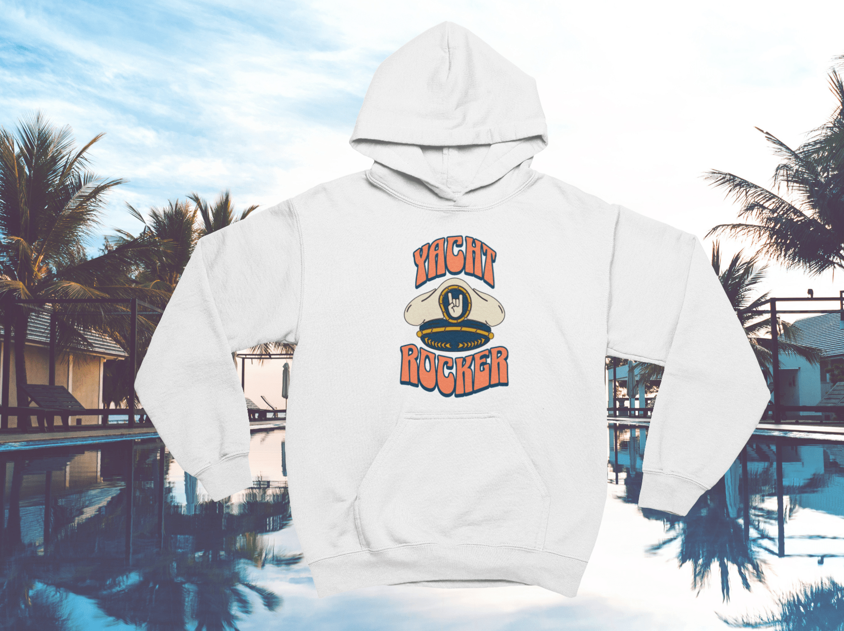 Yacht Rock Hoodie - Yacht Rocker Captain Hat - Yacht Rock Shop